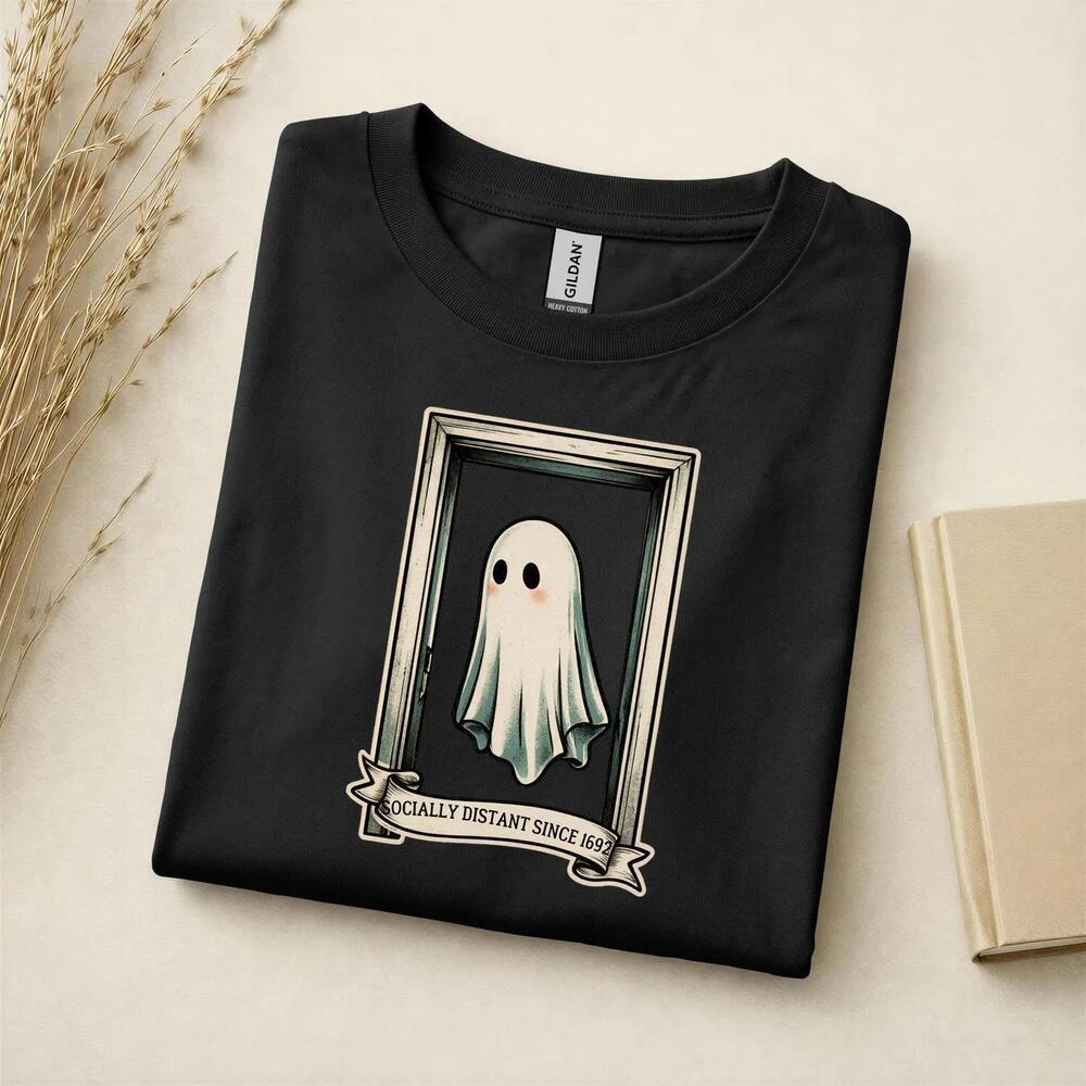 Socially Distant Since 1692 Shirt, Funny Ghost  Tee